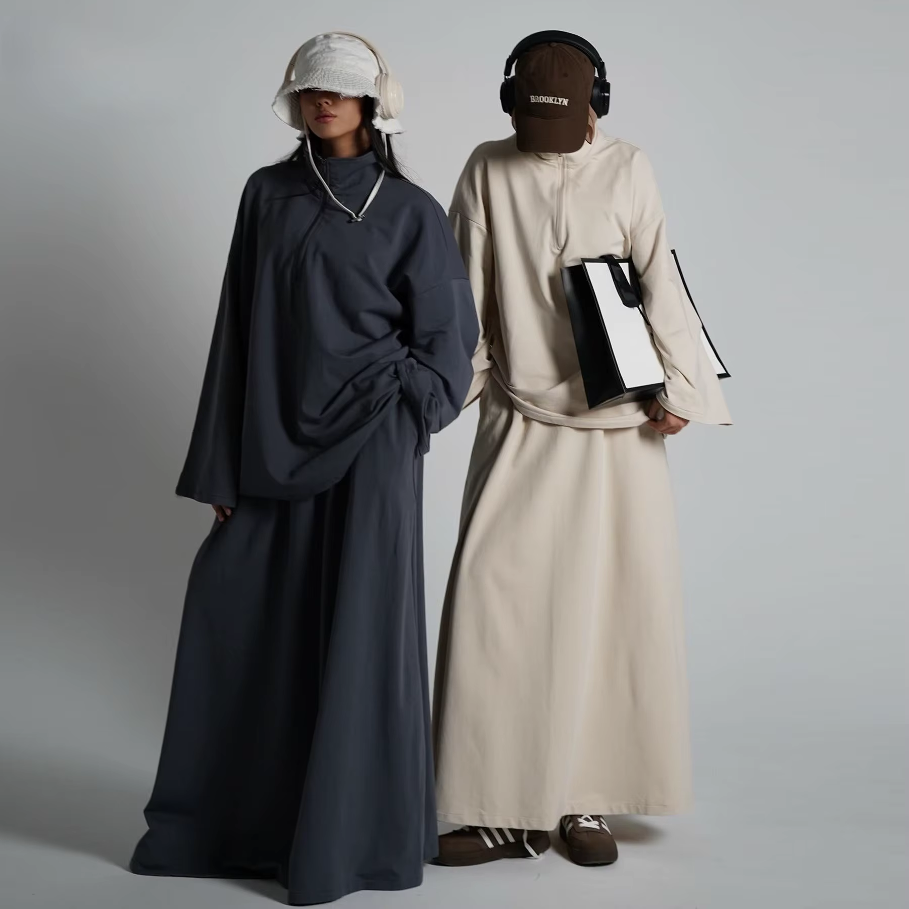 Abaya Automne Hiver Ensemble 2 Pièces