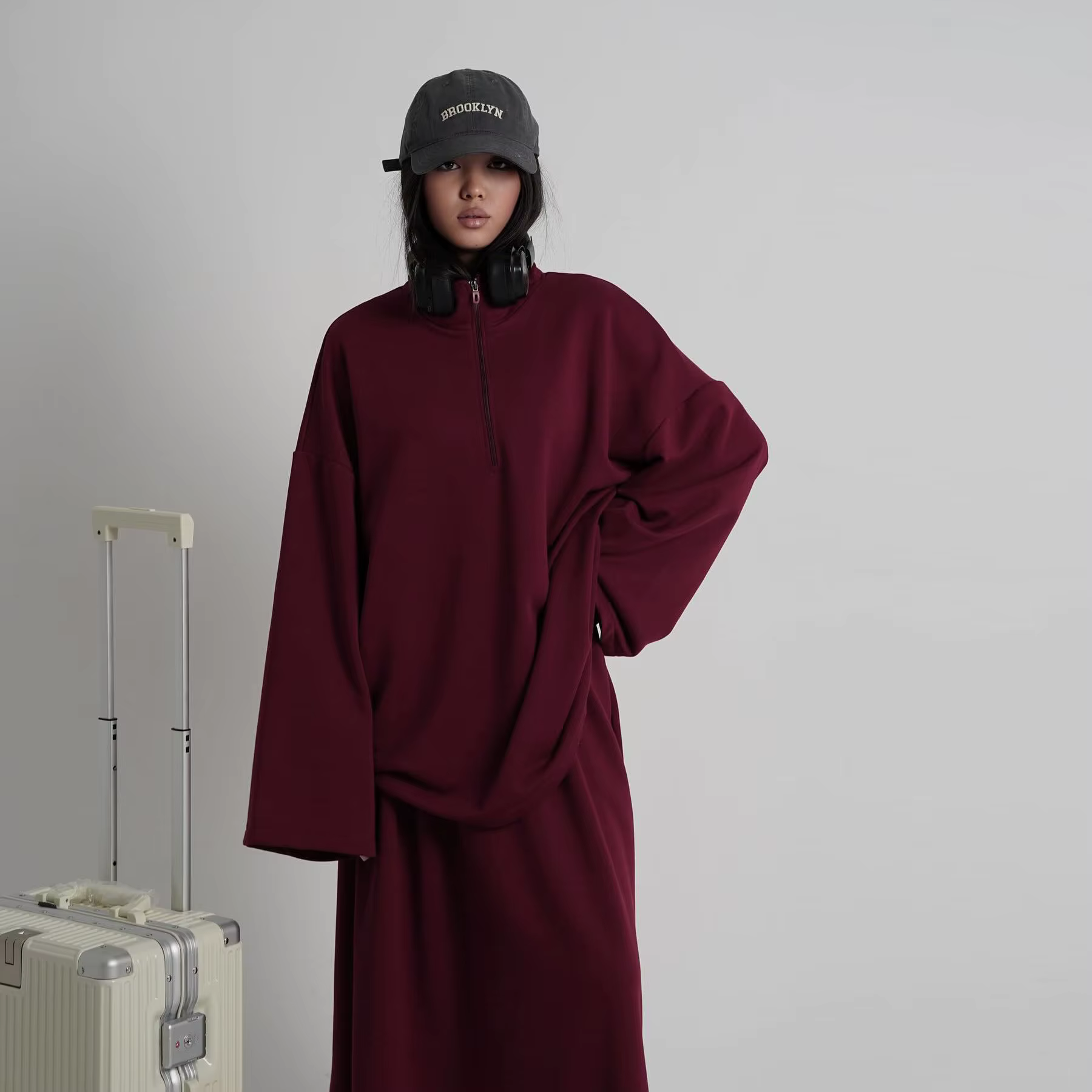 Abaya Automne Hiver Ensemble 2 Pièces