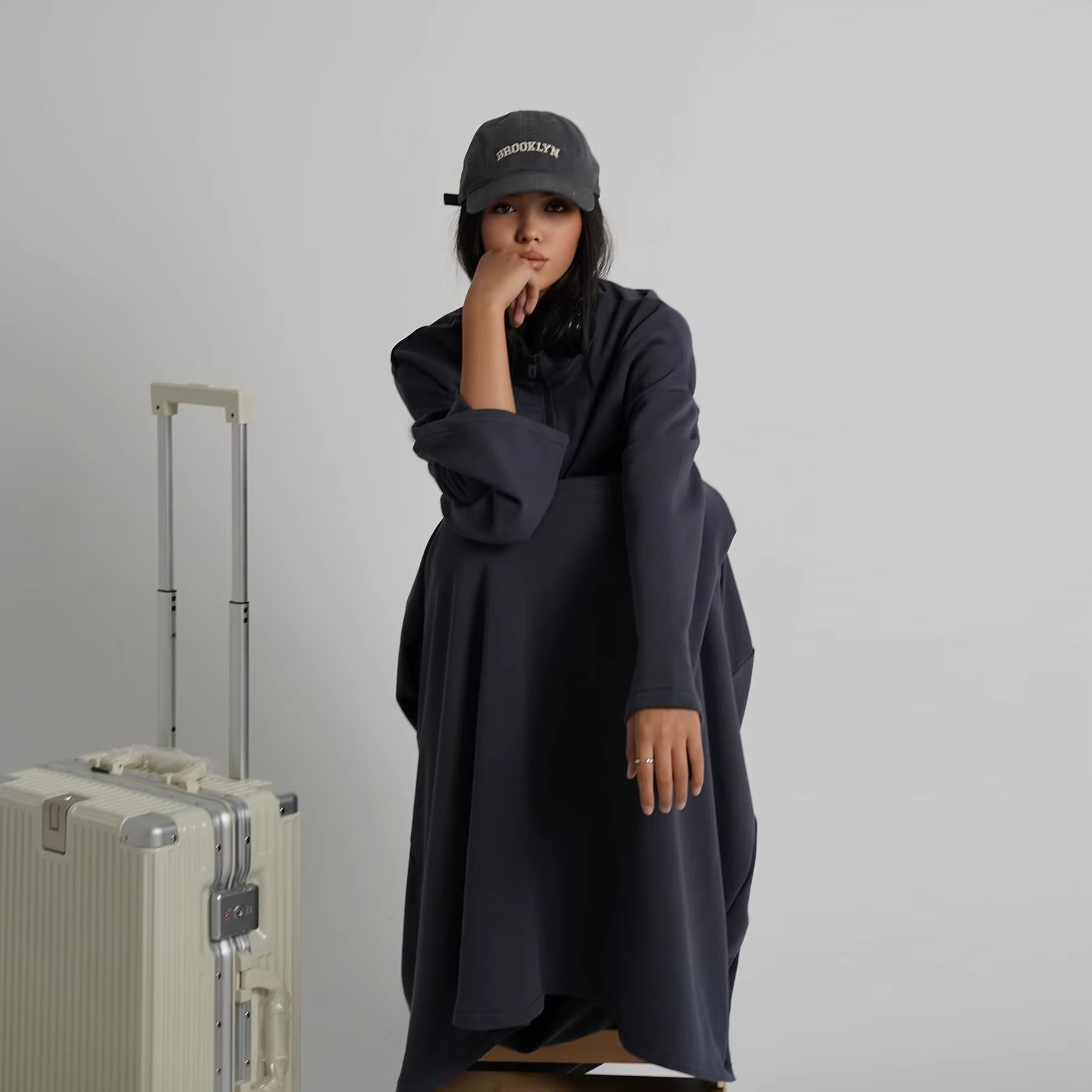 Abaya Automne Hiver Ensemble 2 Pièces