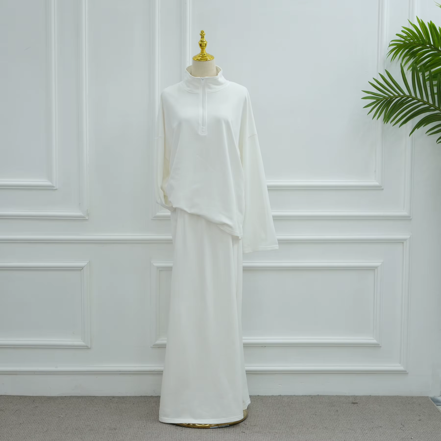 Abaya Automne Hiver Ensemble 2 Pièces
