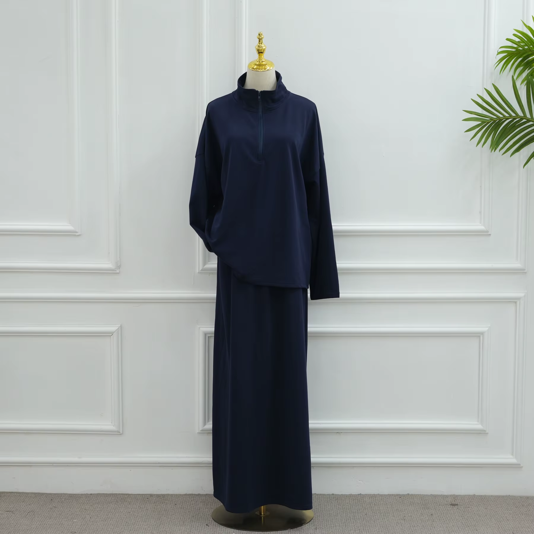 Abaya Automne Hiver Ensemble 2 Pièces