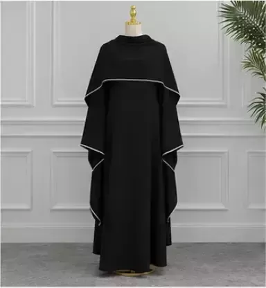 Abaya Dubai Luxe  Perlée 2 Pièces Perlée