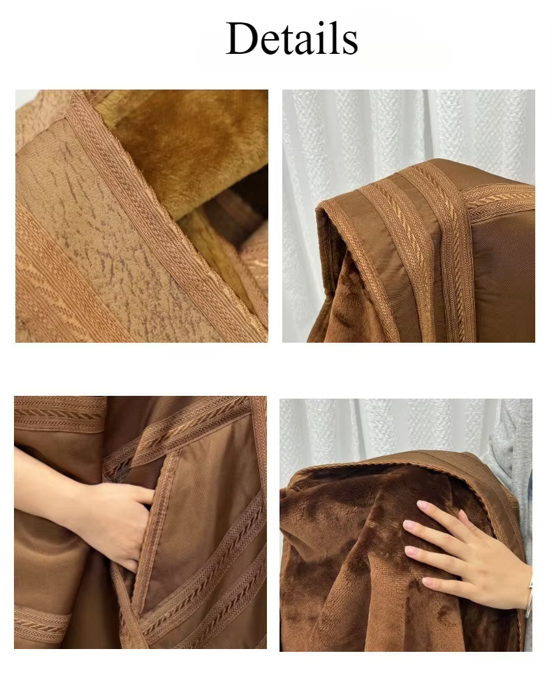 Abaya pour Hommes épais polaire chaud