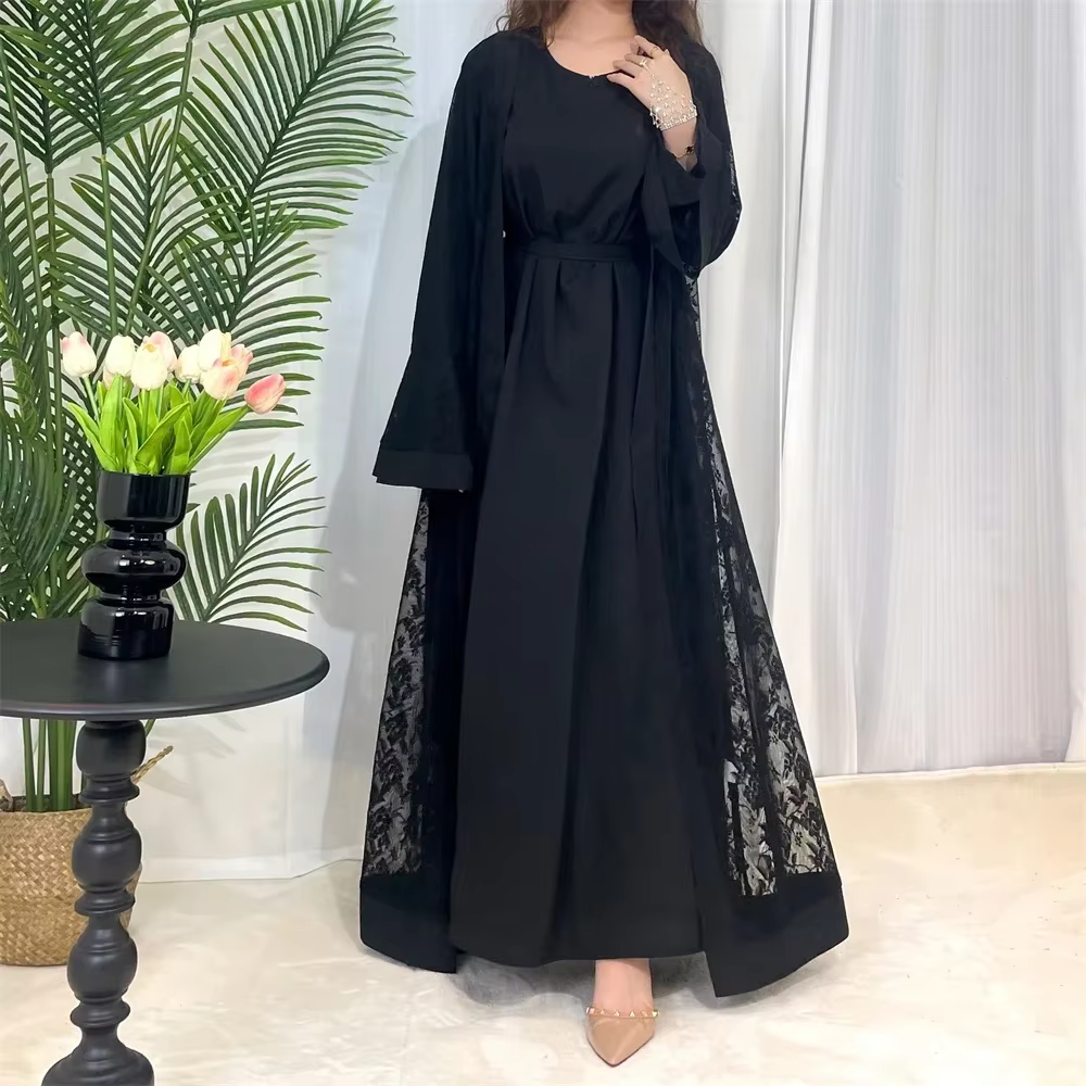 Abaya 2 pièces Dentelle