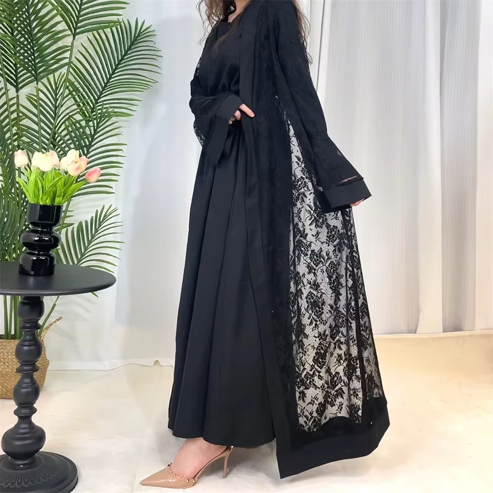 Abaya 2 pièces Dentelle