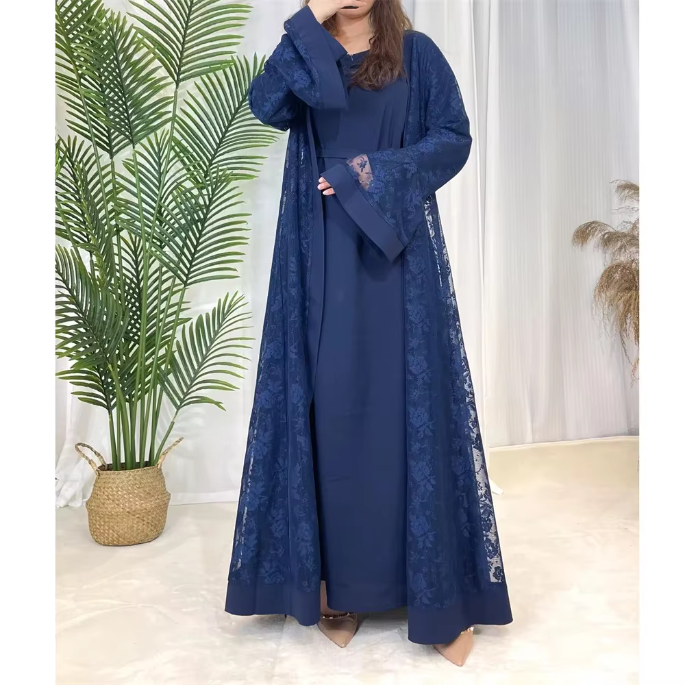 Abaya 2 pièces Dentelle