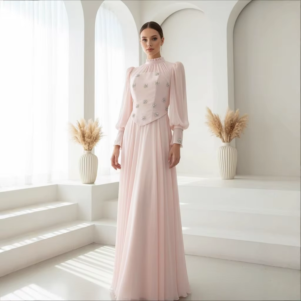 Robe Abaya Dubai,Ensemble 2 pièces Diamant