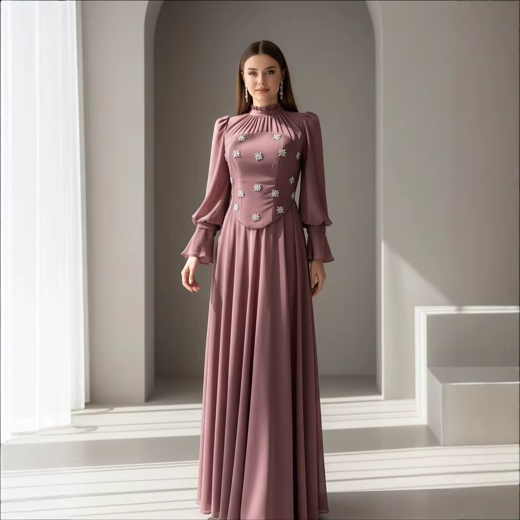 Robe Abaya Dubai,Ensemble 2 pièces Diamant