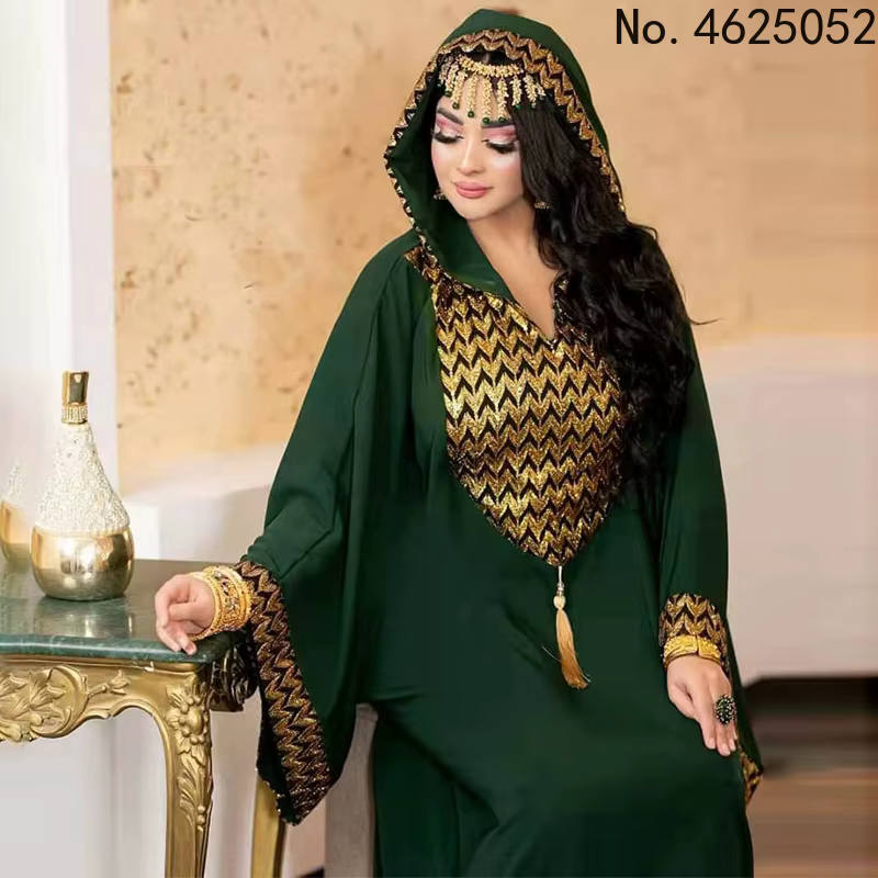 Abaya Dubai Luxe robe à Capuche