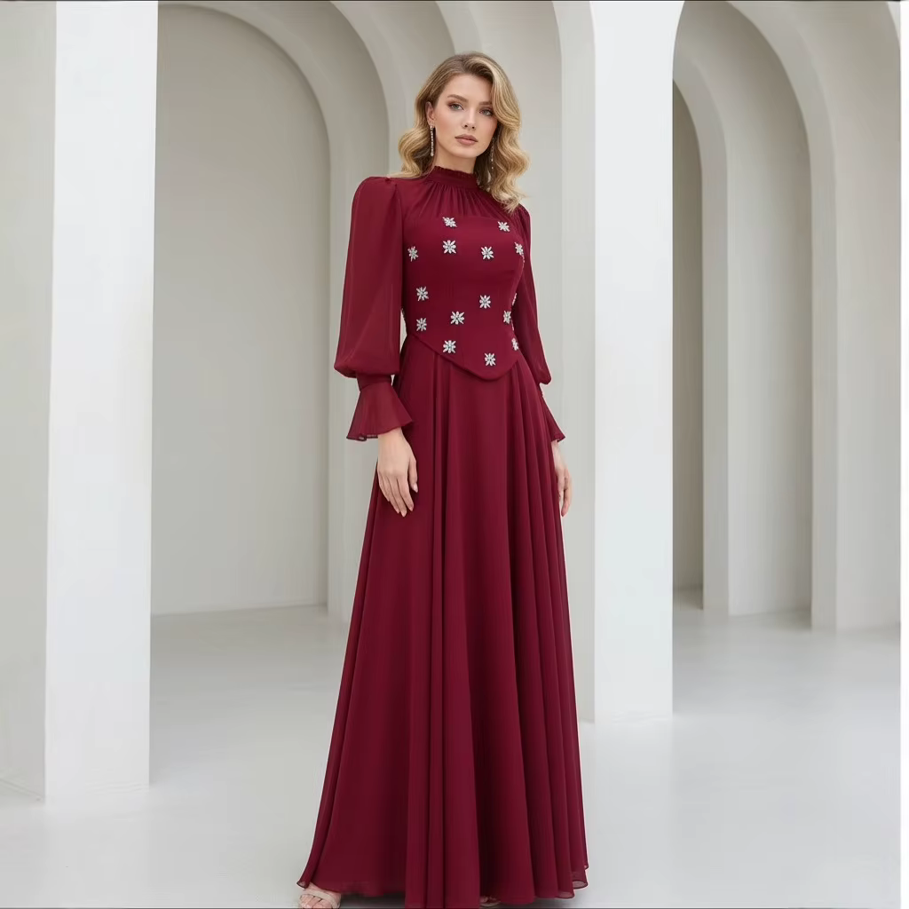 Robe Abaya Dubai,Ensemble 2 pièces Diamant