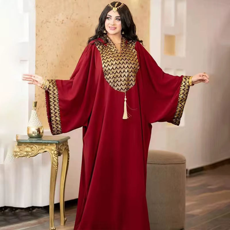 Abaya Dubai Luxe robe à Capuche