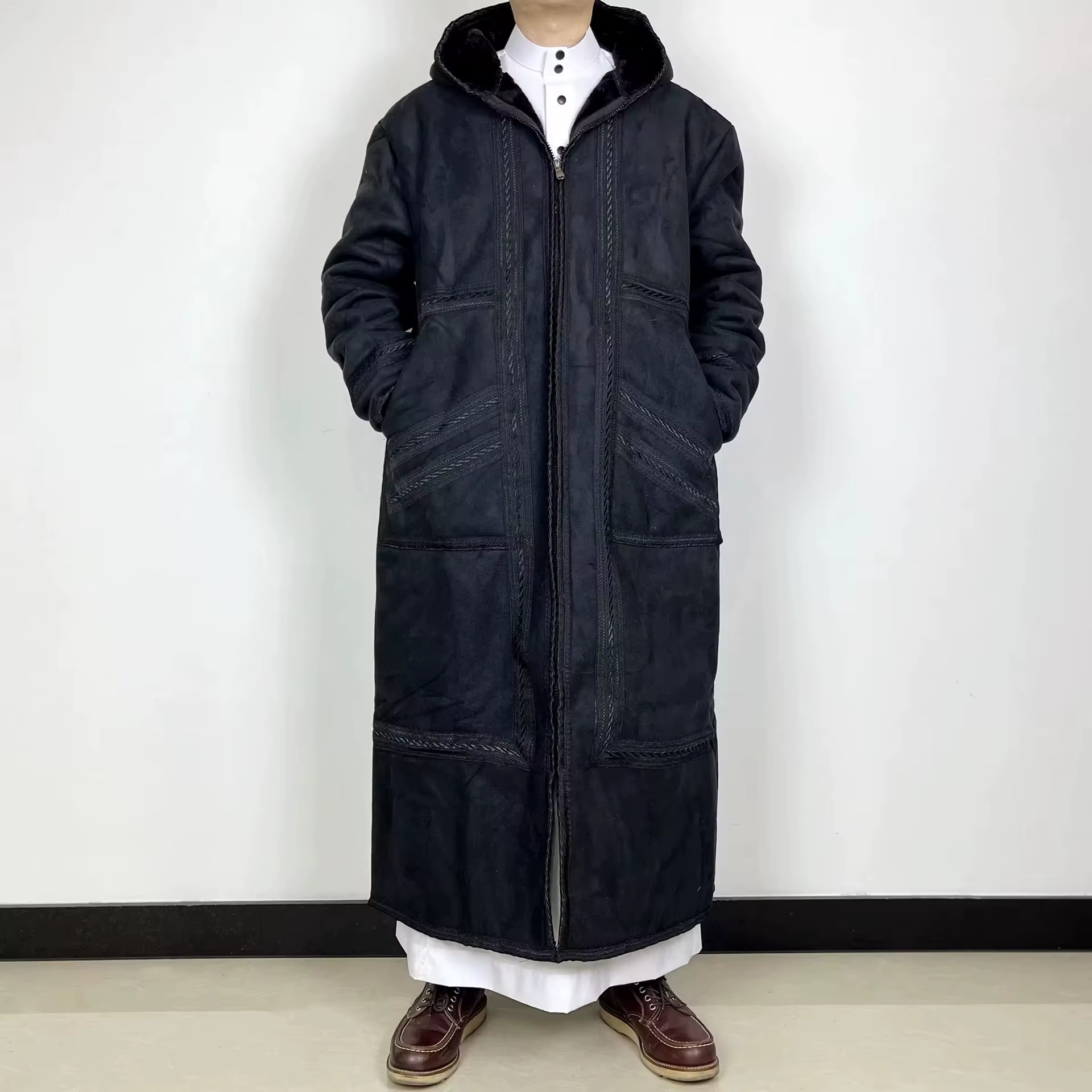 Abaya pour Hommes épais polaire chaud