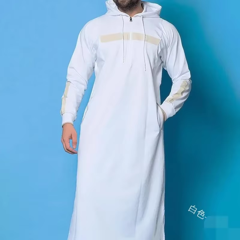 Abaya sweat à capuche à manches longues 
