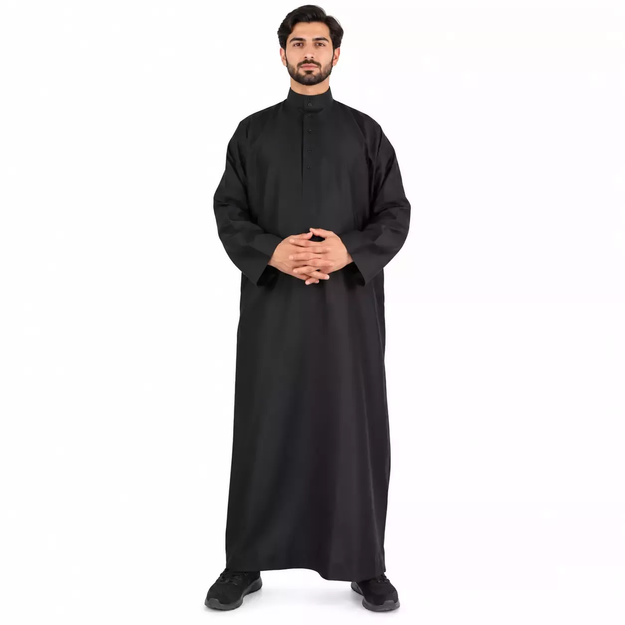 Abaya Homme Maxi manches Longues Col Rond