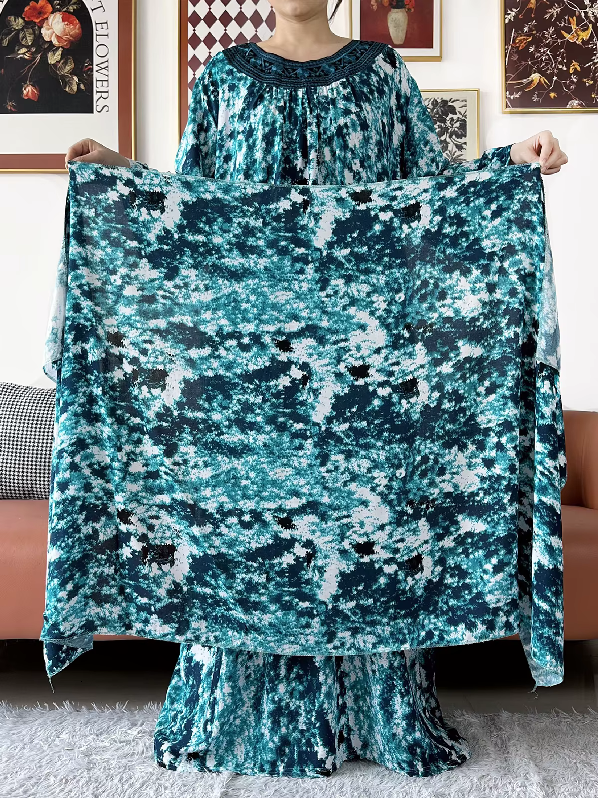 Abaya en Coton Style Bohème